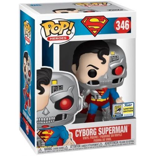 Funko Pop! Heroes Cyborg Superman #346 + Pop Protector