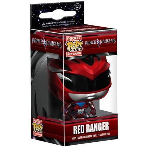Porte Clé Power Rangers Movie - Red Ranger Pocket Pop 4cm