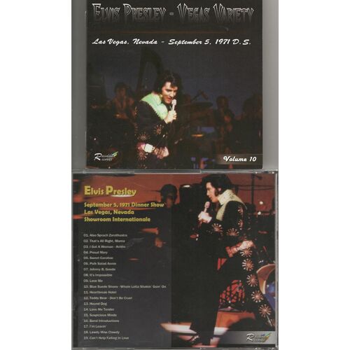 Elvis Presley Vegas Variety Vol.10 Cd Picture Disc + Livret ! Las Vegas Dinner Show 5/9/71 !