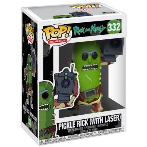 Rick Et Morty Figurine Pop! Animation Vinyl Pickle Rick With Laser 9 Cm