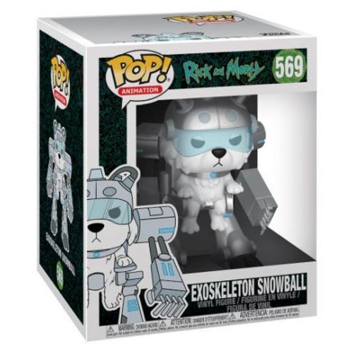 Rick Et Morty Figurine Oversized Pop! Animation Vinyl Exoskeleton Snowball 15 Cm