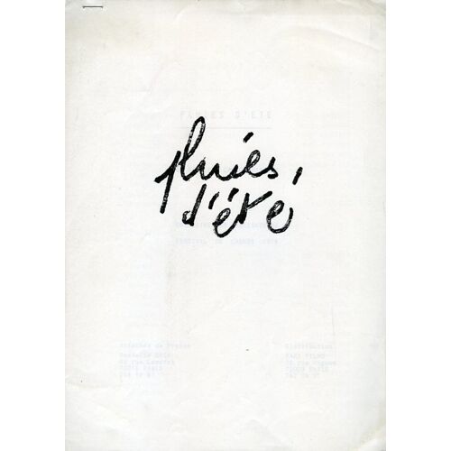 Pluies D'été, Dossier De Presse, Carlos Diegues, Avec Jofre Soares, Mirian Pires, Cristina Ache