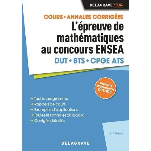 Epreuve De Mathématiques Au Concours Ensea - Edition 2017