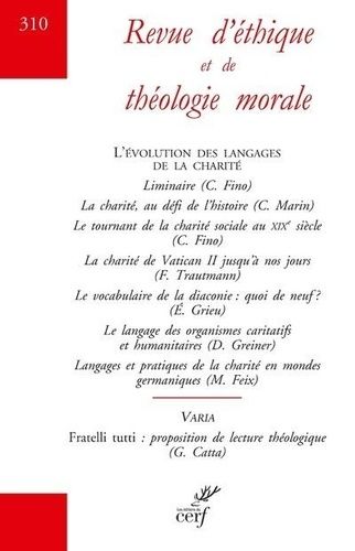 Revue De Theologie Morale N.310