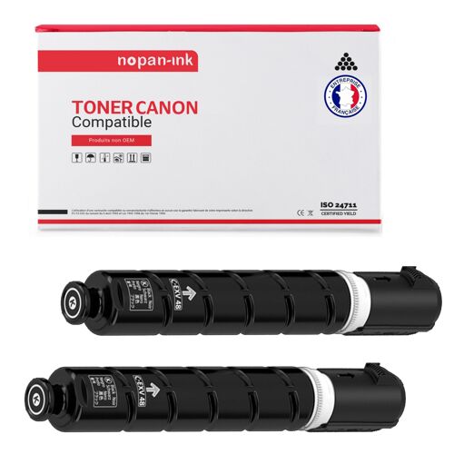 2 Toner pour CANON CEXV48 Black 16500 Pages avec Canon IR-C 1300 Series 1325 iF 1335 iF 1335 iFC imageRUNNER C 1300 Series 1325 iF 1335 iF 1335 iFC