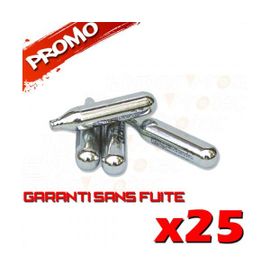 Lot 25 Cartouches Sparclettes Gaz Co2 Airsoft