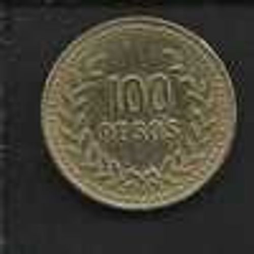 Colombie = Pièce De 100 Pesos, Année 1992, En Bronze-Alu.