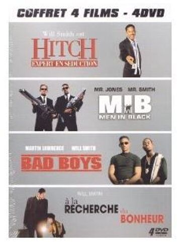 Coffret 4 Dvd Hitch - Men In Black - Bad Boys - A La Recherche Du Bonheur