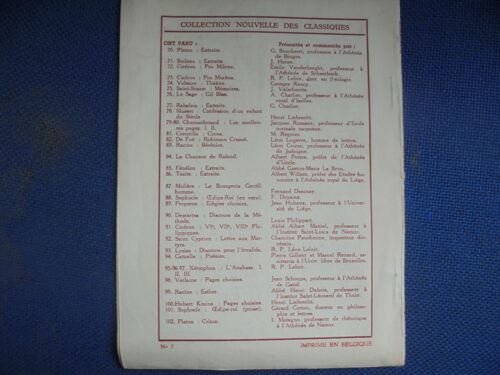 Oraisons Funèbres - Bossuet - Collection Nouvelle Des Classiques.