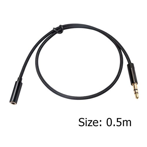 Câble d'extension Jack Audio mâle à femelle, 3.5mm, câble d'extension Audio 3.5 stéréo avec Microphone, Compatible pour casque d'ordinateur