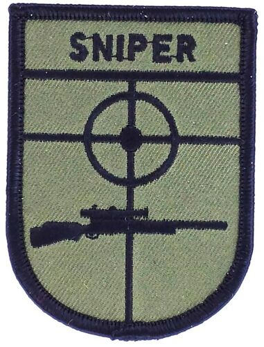 Patch Ecusson Brode Sniper Airsoft Us Marines Army Thermocollant