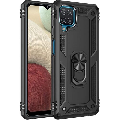 Coque Galaxy A12/M12, A12 5G Housse Antichoc Armure Protection Housse Coque Etui avec Support Cover Case pour Samsung Galaxy A12 / M12 / A12 5G (Noir)