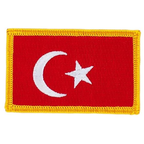 Patch Écusson Brodé Drapeau Turquie Turque Thermocollant  Blason