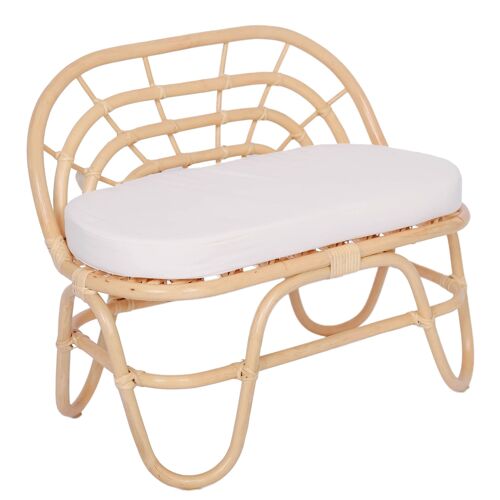 Sofa - Canapé pour enfant en rotin naturel