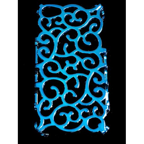 Coque Rigide Arabesque Bleu Pour Iphone 4/4s