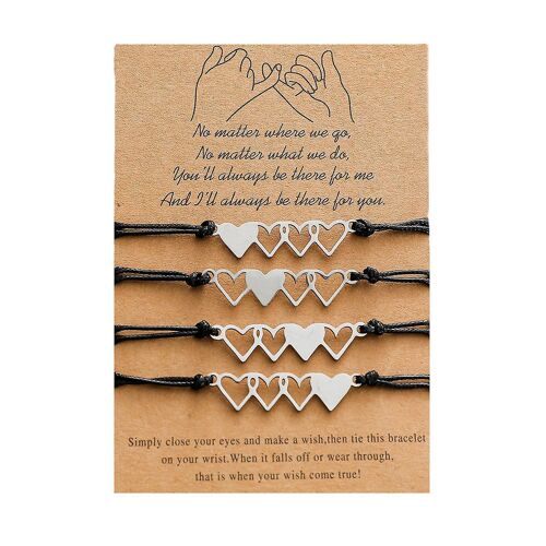Meilleure Amie Sont Soeur Wish Bracelet / Cheville Son Cadeau De Bijoux En Forme De Coeur