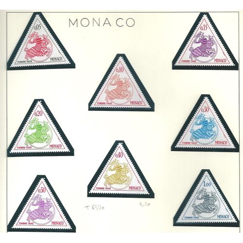Monaco N° T 63 À 70