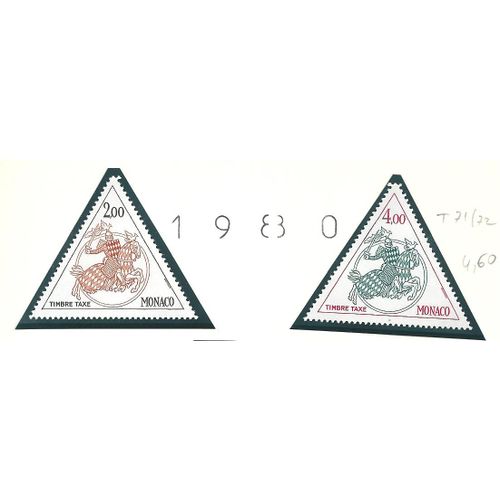 Monaco N° T 71 & 72