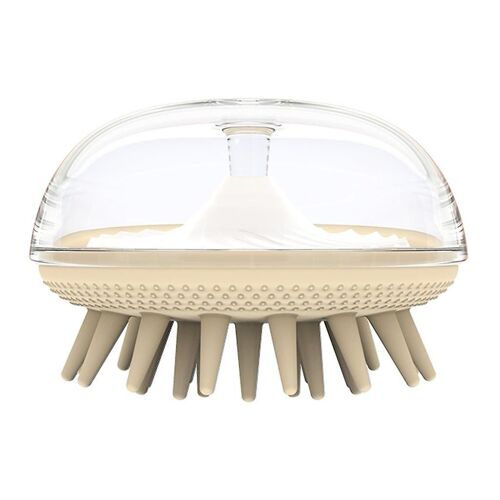 Round Jellyfish Shape Hair Shampooing Brush Silicone Bristles Air Bag Acupoint For Head Scalp Massage Scrubber Cleaning Com