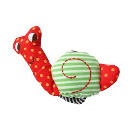 Hochet Mignon Pour Nouveau Né, Jouet De Développement De L'intelligence Pour Enfants, Sangle De Poignet En Coton D'escargot En Peluche Douce Lava1