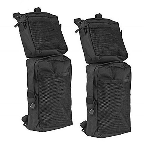 2 Pcs Outdoor Atv Rear Carrier Frame Side Bag Multi-Fonction Snowmobile Panniers Avec Sangle Fixe Grande Capacité Rangement Pratique Transport Conduite Ac