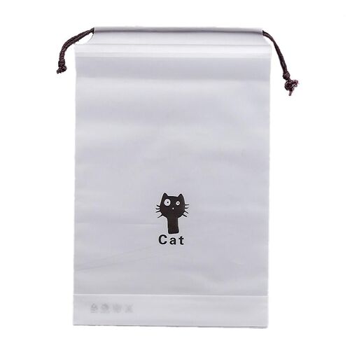 Cute For Cat Travel Storage Bag Drawstring Pocket Cosmetic Organizer Pouch Packi