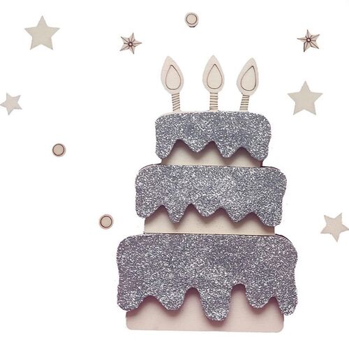 Wooden Happy Birthday Party Decoration Cake Topper Background Wall Ornament Prop