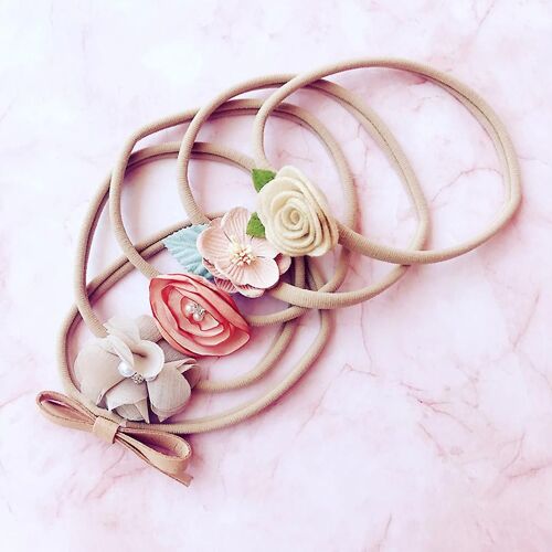 Cute Kids Girl Baby Nylon Toddler Flower Shape Headband Hair Band Headwear