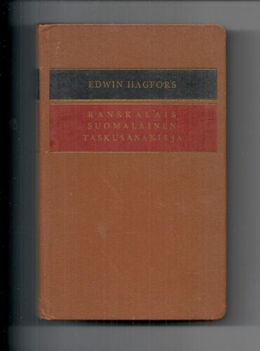 Petit Dictionnaire Finnois-Français