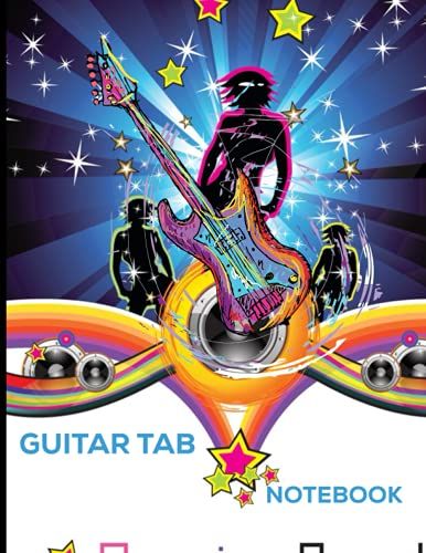 Guitartab Notebook: A Beautiful Blank Music Journal For Guitar Players, Musicians, Teachers & Students 8.5 X 11 In, 120 Pages Gift For Guitar Lover,S.