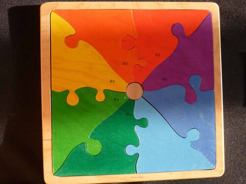 Jeu De Forme Carré En Bois