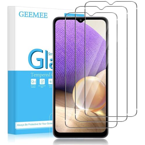 Samsung Galaxy A32 5G/Galaxy A12 Verre trempe, 3 Pack Ultra Clair 9H Crystal Clear Film Protection Ecran Anti - Rayures Glass Screen Protector (Transparente)