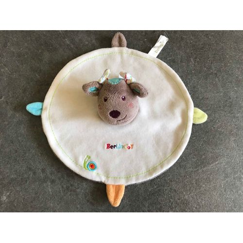 Doudou Plat Rond Cerf Berlingot