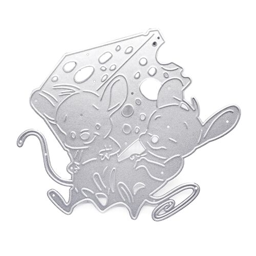 Mouse Cake Metal Cutting Dies Stencil Diy Scrapbooking Album Paper Card Template Mold Embossing Craft Decoration