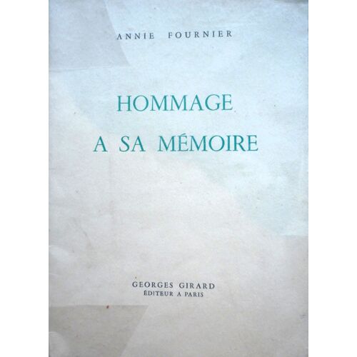 Hommage À Sa Mémoire