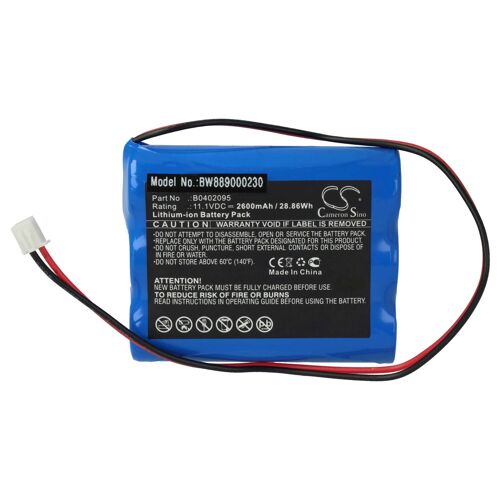 vhbw Batterie remplacement pour Medsonic B0402095 pour appareil médical (2600mAh, 11,1V, Li-ion)