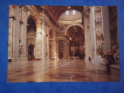 Carte Postale: Rome - Basilique Saint-Pierre, L'intérieur.