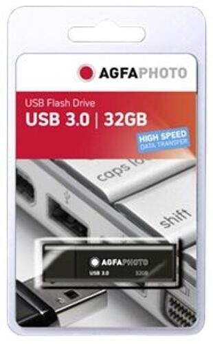 AgfaPhoto 10570 lecteur USB flash 32 Go USB Type-A 3.2 Gen 1 (3.1 Gen 1) Noir