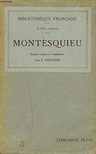 Textes Choisis Et Commentes Par F. Strowski.