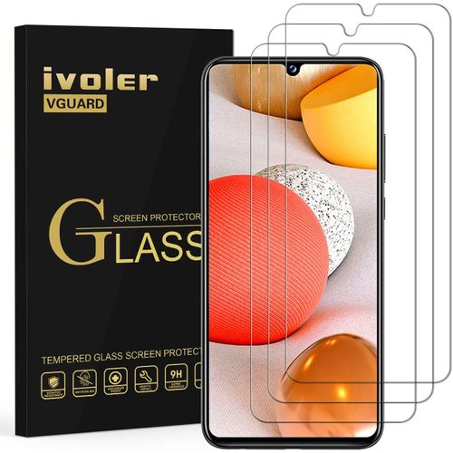 Pack 3 Verre Trempe Samsung Galaxy A12 / A32 5g / A42 5g / Xiaomi Mi 10 Lite 5g / Oppo A15, Film Protection D¡¯Ecran En Verre Trempe - Anti Rayures - Sans Bulles - Durete 9h Glass