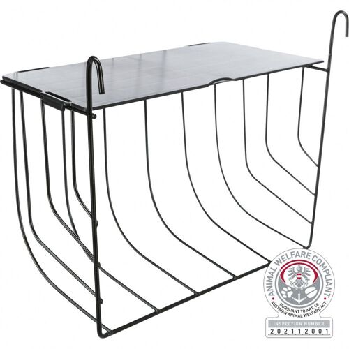 Trixie-Râtelier À Foin À Suspendre Avec Couvercle, Taille 25 X 18 X 12cm. Pour Rongeurs.-Tr-60892