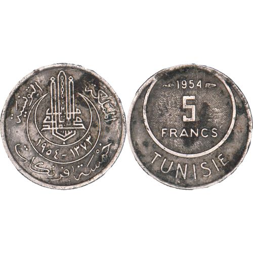 Tunisie - 1954 - 5 Francs - A083