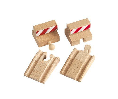 Brio  - 33385 -  Circuit De Train En Bois  -  Coffret Rails Montées + Butoirs Arrêt