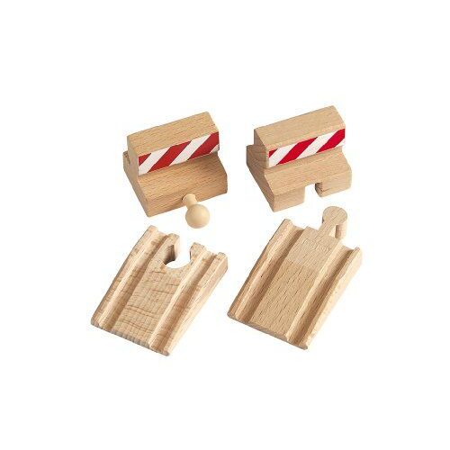 Brio  - 33385 -  Circuit De Train En Bois  -  Coffret Rails Montées + Butoirs Arrêt