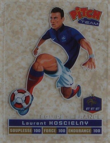Carte Pitch Team : Laurent Koscielny - Équipe De France Fff - Carte En Plastique Transparente - Pasquier