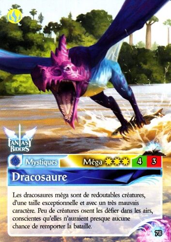 Dracosaure - Fantasy Riders - Panini - 78/396