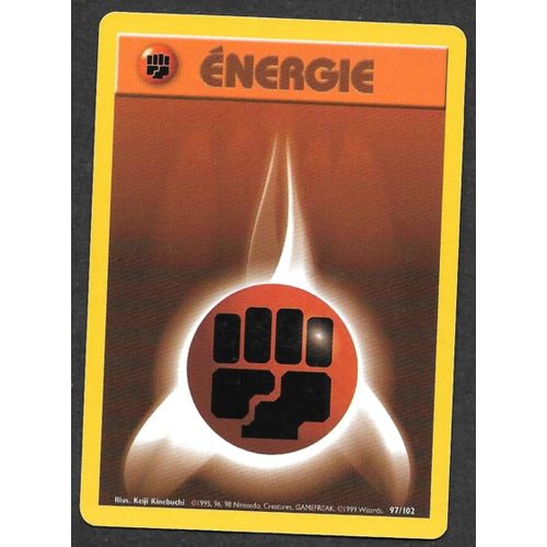 Carte Pokémon Energie Combat 97/102 - Set De Base Wizards (1999)