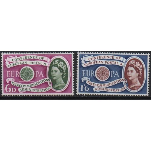 Royaume-Uni Timbres Europa 1960