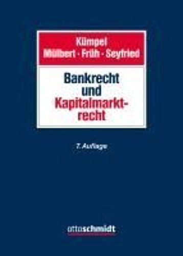 Bank- Und Kapitalmarktrecht