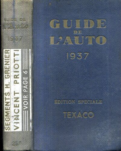 Guide De L Auto 1937 Edition Speciale Texaco 1132 Pages